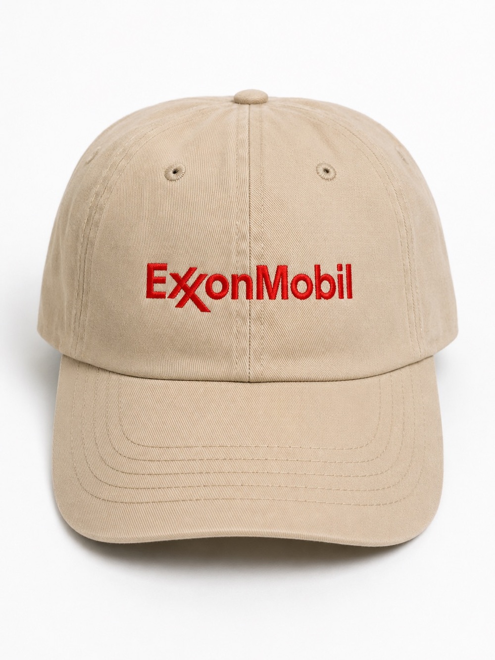 Vintage Exxon Mobil Baseball Cap (Khaki)